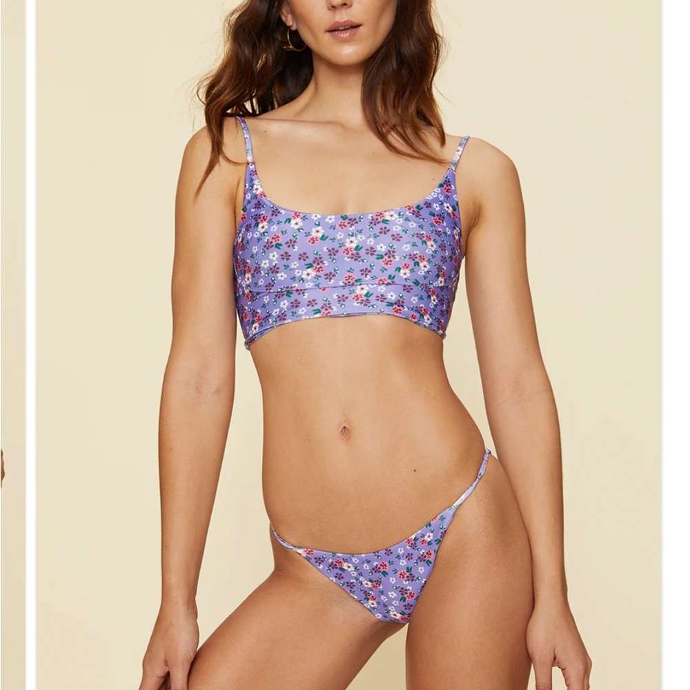 LPA Roxanne lavender floral bikini